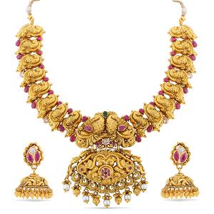 Buy 22 Karat Gold Necklace Set