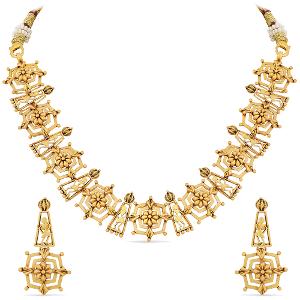 Buy 22 Karat Gold Necklace Set