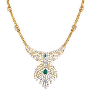 Buy Swarnmani Varalakshmi Diamond  Necklace