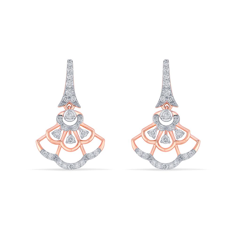 Buy 18 Karat Gold & Diamond Earrings