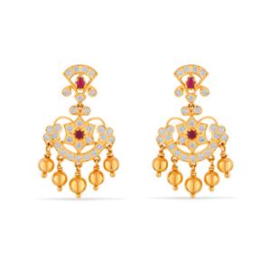 Buy 22 Karat Gold & Diamond Earrings