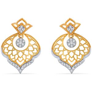 Buy 14 Karat Gold & Diamond Earrings