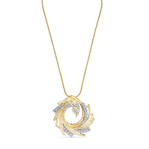 Buy 14 Karat Gold & Diamond Pendant