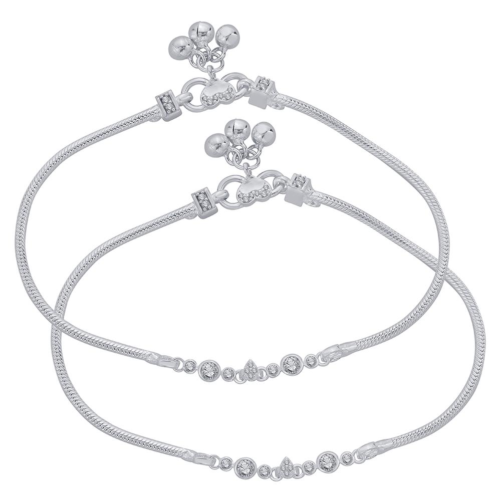 925 Purity Silver Anklet | Silver - Reliance Jewels