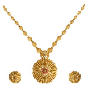Buy 22 Karat Gold Necklace Set