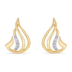 Buy Shimmering Curves stud earring