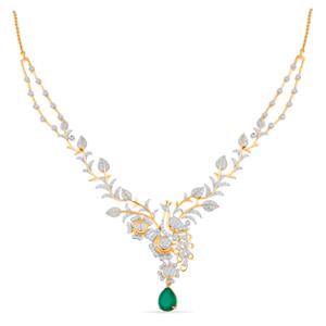 Buy 18 Karat Gold & Diamond Necklace