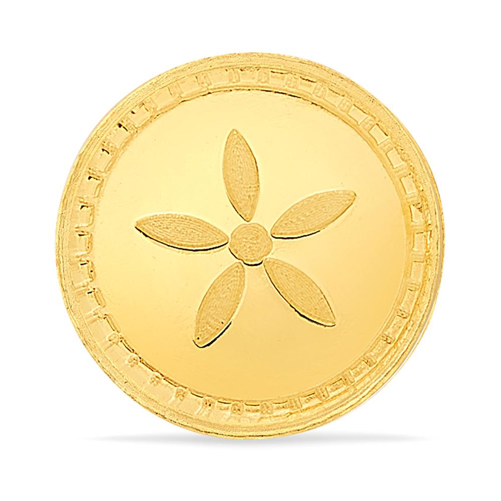 Buy 24 Karat Yellow Finish 0.5 Grams Gold Coin