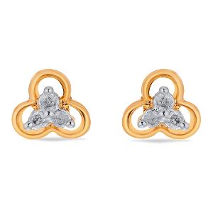 Buy 14 Karat Gold & Diamond Earrings