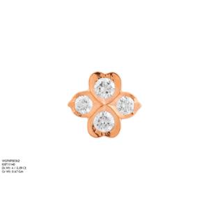 Buy 22 Karat Gold & Diamond Nose Pin
