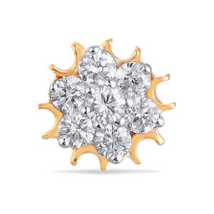 Buy 18 Karat Gold & Diamond Nose Pin