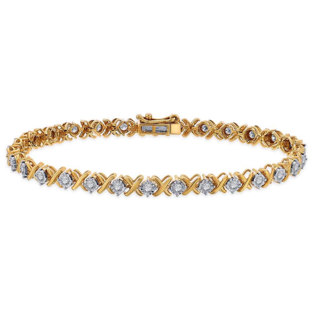 Buy 18 Karat Gold & Diamond Bracelet