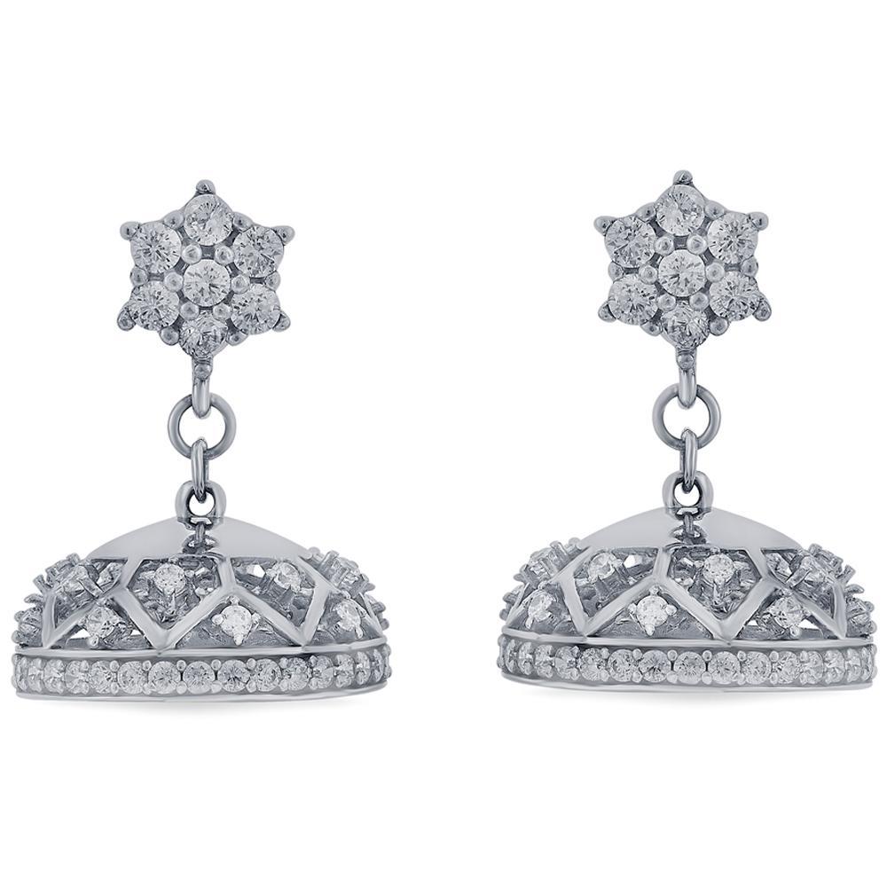 Buy Silver Jhumka Delights