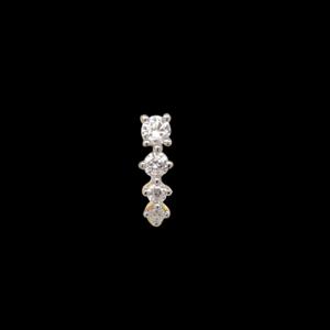 Buy 14 Karat Gold & Diamond Nose Pin