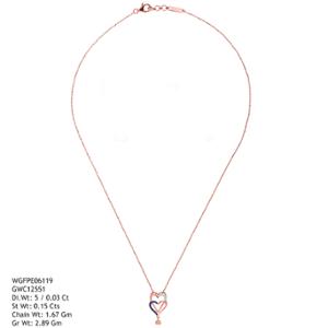 Buy 18 Karat Gold & Diamond Pendant