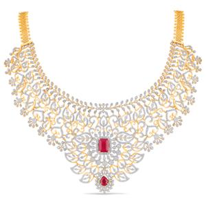 Buy 18 Karat Gold & Diamond Necklace