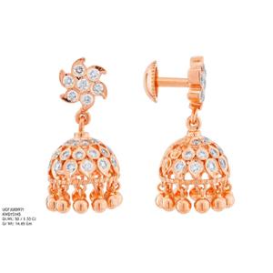 Buy 22 Karat Gold & Diamond Earrings