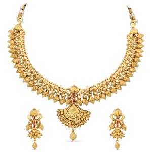 Buy 22 Karat Gold Necklace Set