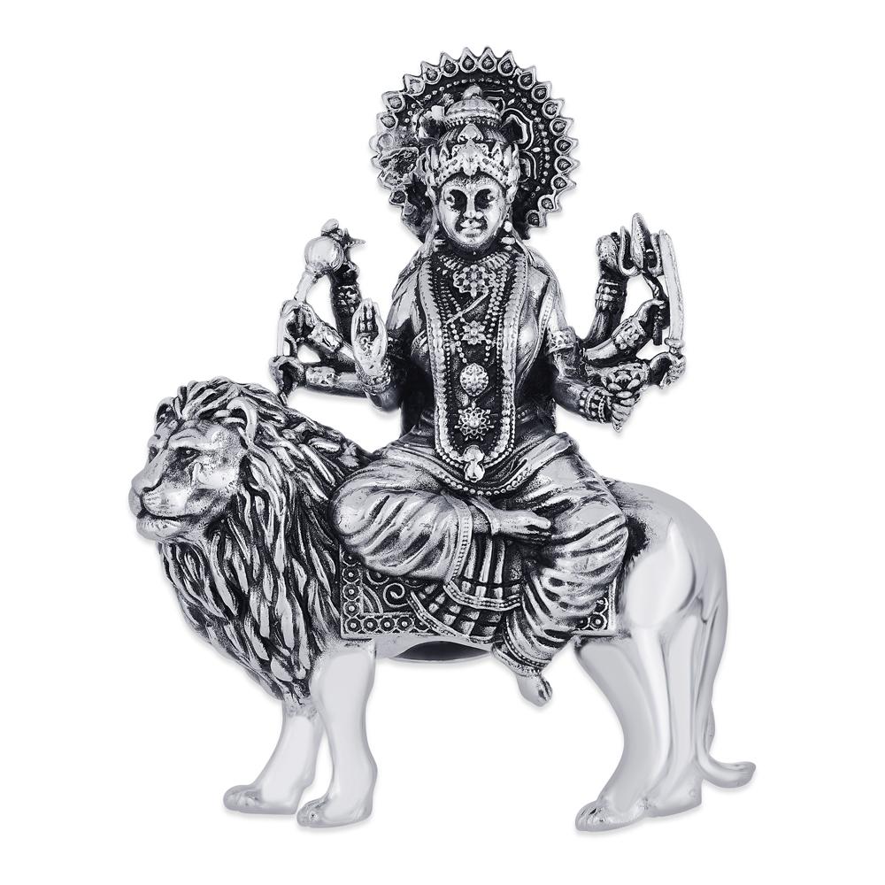 Buy 925 Purity Silver Goddess Durga God Idol