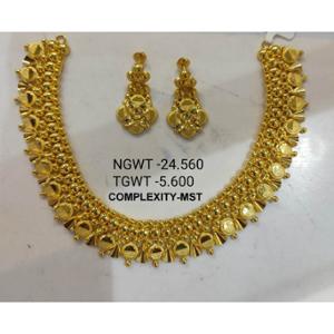 Buy 22 Karat Gold Necklace Set