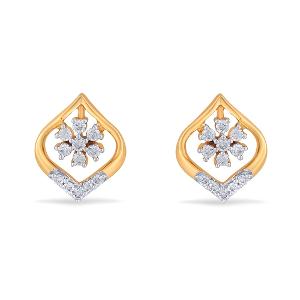Buy 14 Karat Gold & Diamond Earrings