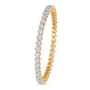 Buy 18 Karat Gold & Diamond Bangle