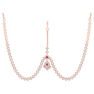 Buy 18 Karat Gold & Diamond Mang Tikka