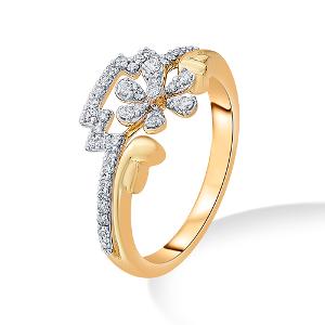 Buy 14 Karat Gold & Diamond Ring