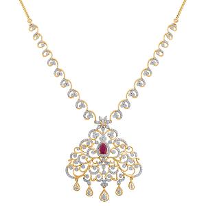 Buy 18 Karat Gold & Diamond Necklace