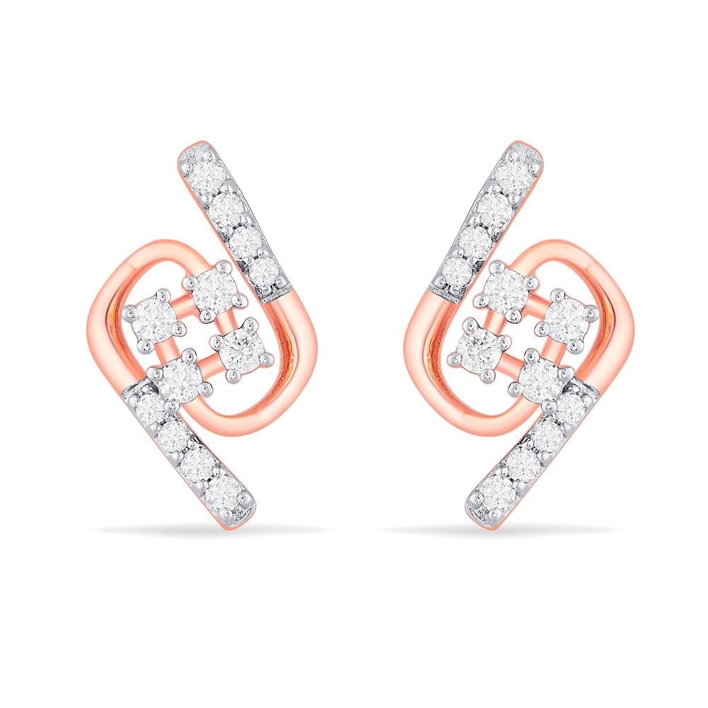 Buy 14 Karat Gold & Diamond Earrings