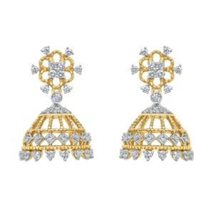 Buy 18 Karat Gold & Diamond Earrings