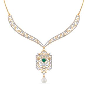 Buy 14 Karat Gold & Diamond Necklace