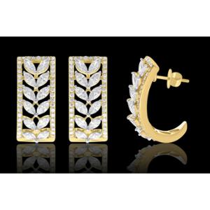 Buy 18 Karat Gold & Diamond Earrings