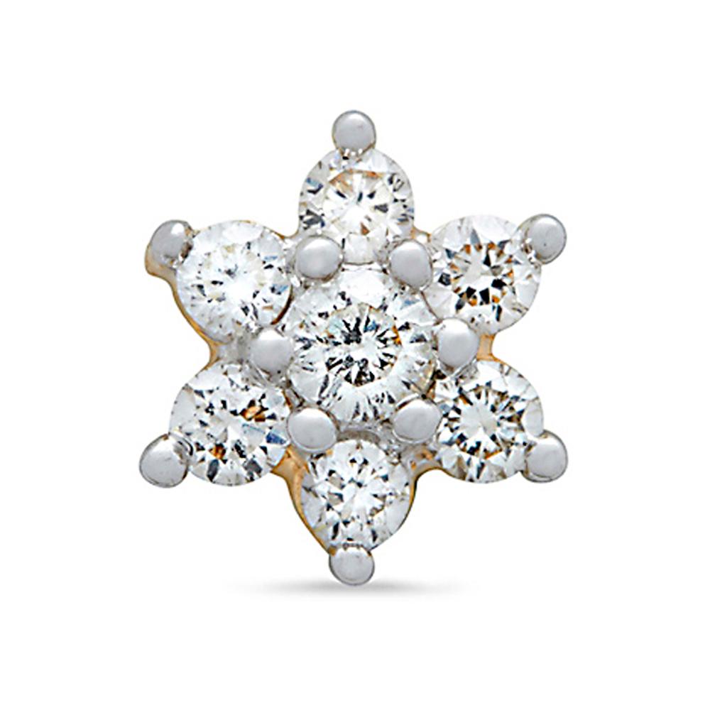18 Karat Gold & Diamond Nose Pin | Diamond - Reliance Jewels