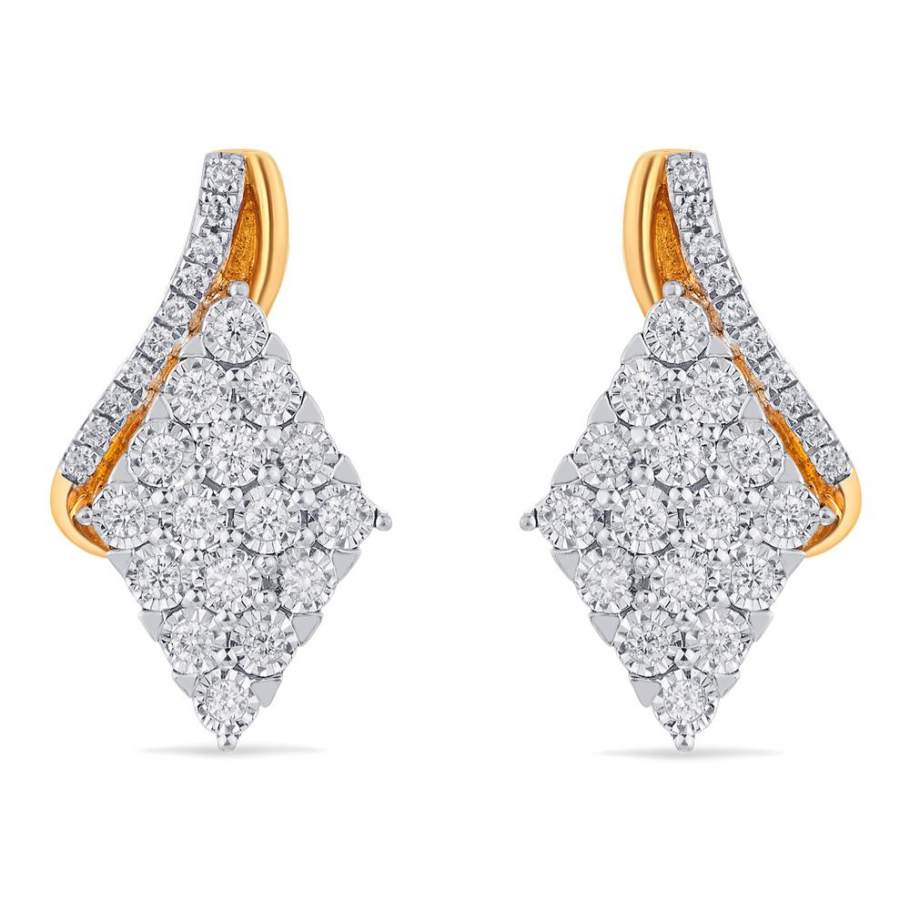 Buy 18 Karat Gold & Diamond Earrings