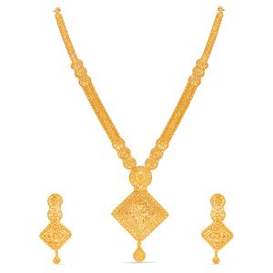 Buy 22 Karat Gold Necklace Set