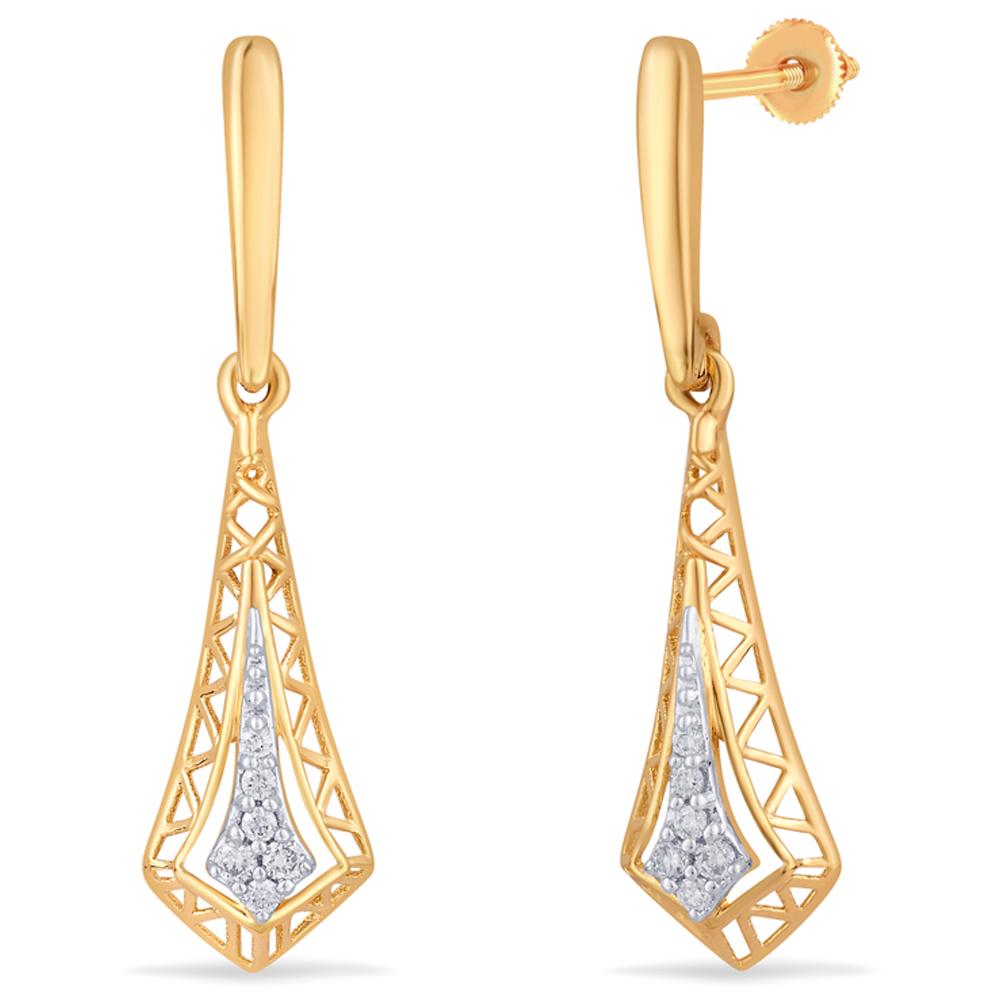 Buy 14 Karat Gold & Diamond Earrings