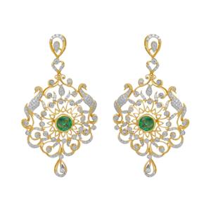Buy 18 Karat Gold & Diamond Earrings