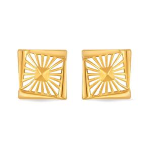 Buy 22 Karat Gold Radiant Square Earring