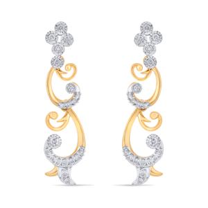 Buy 14 Karat Gold & Diamond  Earrings
