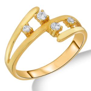 Buy 22 Karat Gold Twinkling Diamonds Ring