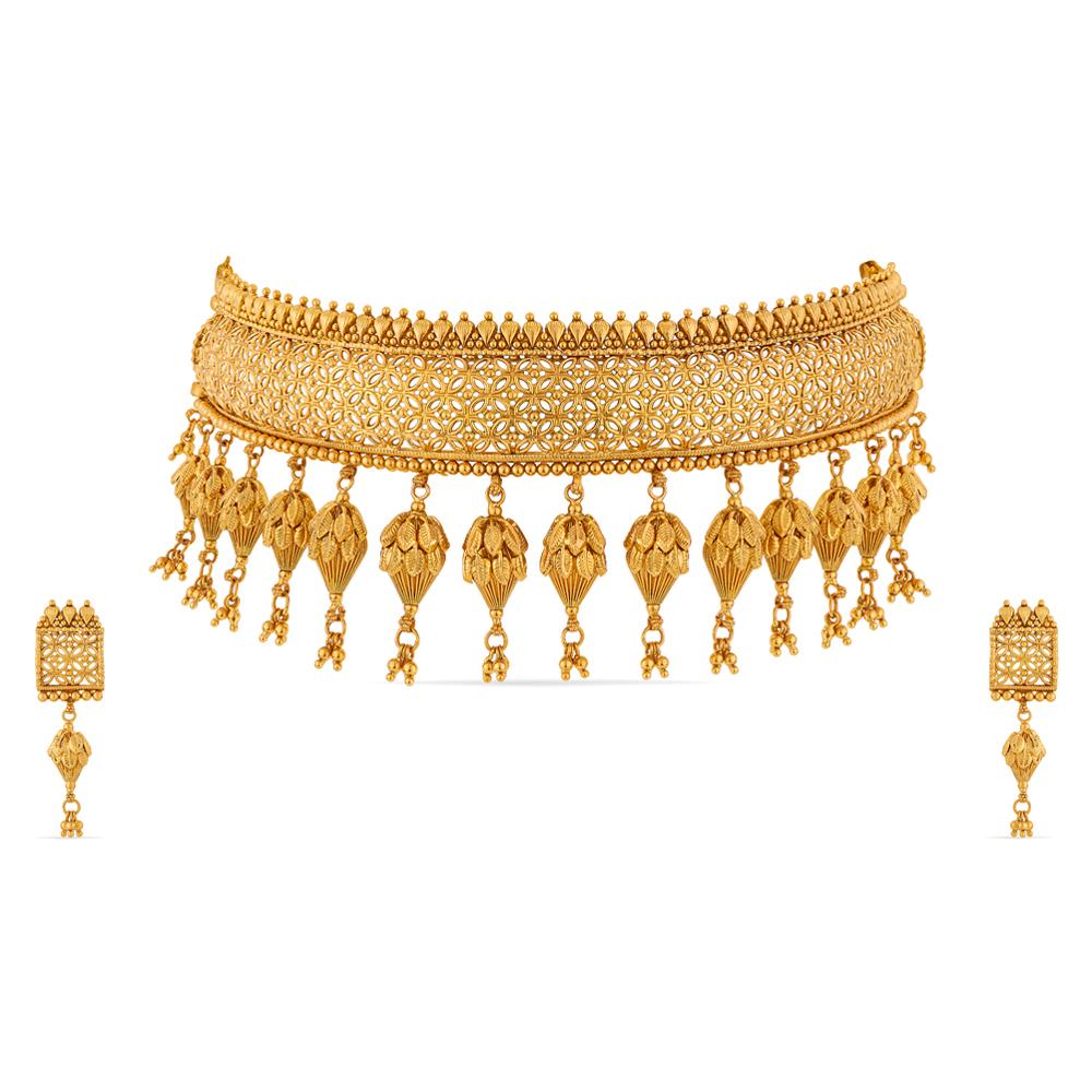Buy 22KT Gold Necklace Set