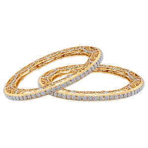 Buy 14 Karat Gold & Diamond Bangles