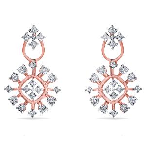 Buy 14 Karat Gold & Diamond Earrings