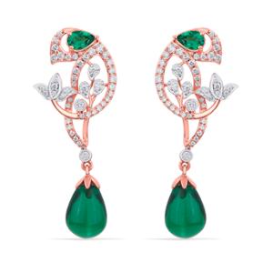 Buy 18 Karat Gold & Diamond Earrings