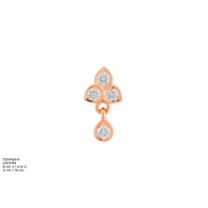 Buy 22 Karat Gold & Diamond Nose Pin