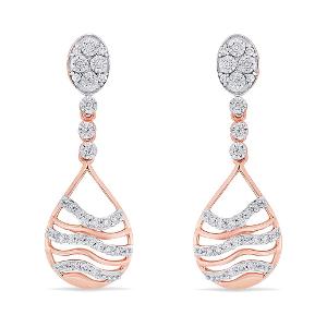 Buy Flawless layers drop earrings
