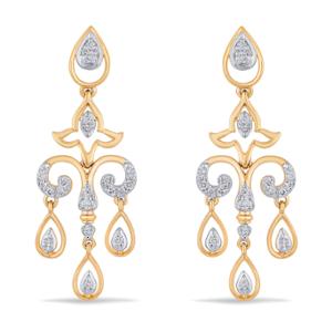 Buy 18 Karat Gold & Diamond Earrings