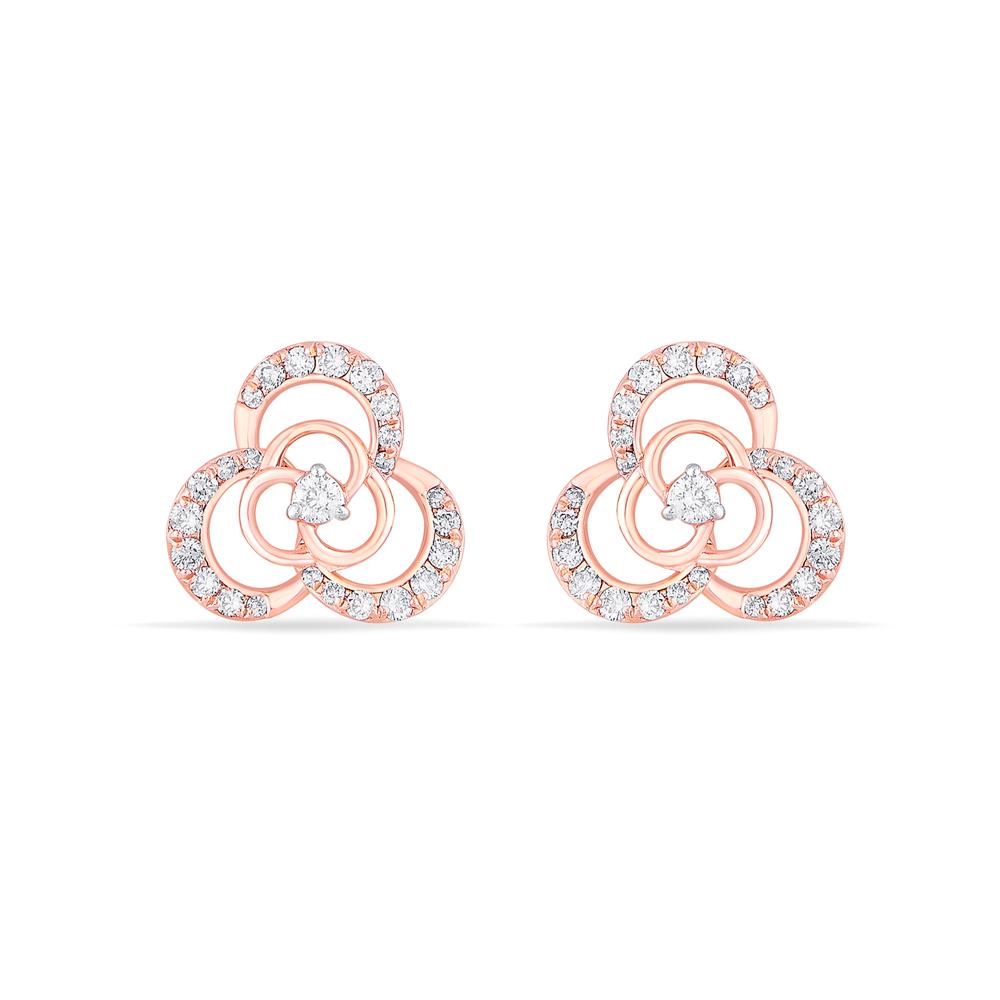 Buy 14 Karat Gold & Diamond Earrings