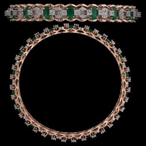 Buy 18 Karat Gold & Diamond Bangles
